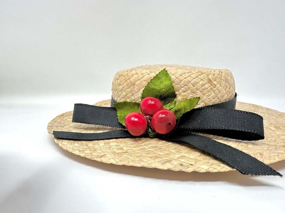 Kirsten’s Straw Boater Summer Fishing Hat by American Girl Pleasant Company